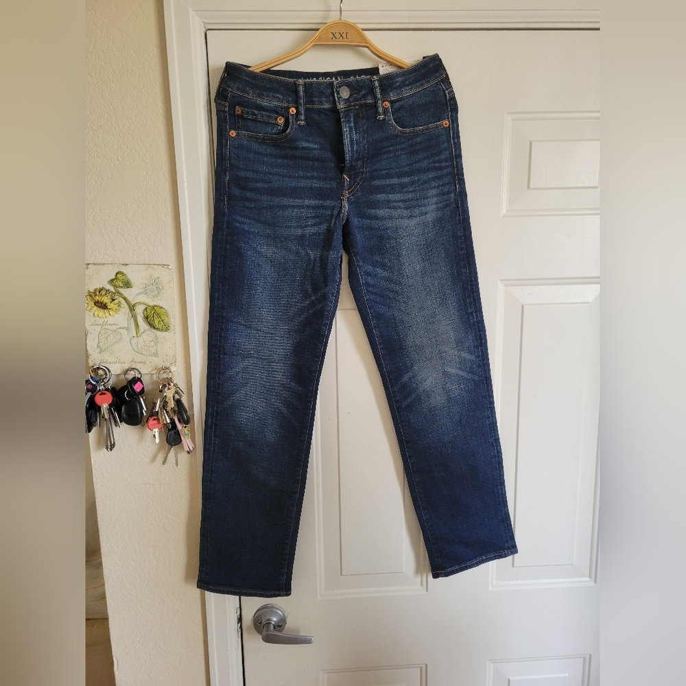 American Eagle jeans womans 28x30 blue classic original straight